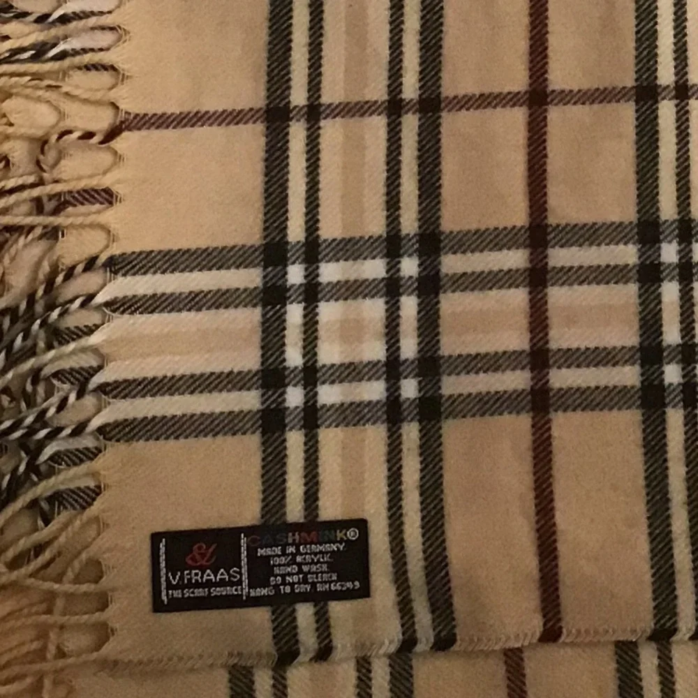 V FRASS Cashmink Scarf Plaid
